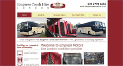 Desktop Screenshot of empresscoaches.co.uk