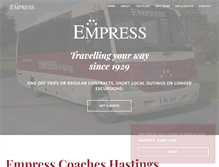 Tablet Screenshot of empresscoaches.com